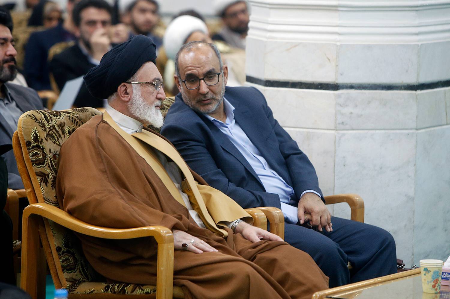 گزارش تصویری  مراسم رونمایی از نسخه سوم نرم‌افزار جامع اصول فقه در مرکز تحقیقات کامپیوتری علوم اسلامی(نور) قم با حضور آیت الله آملی لاریجانی