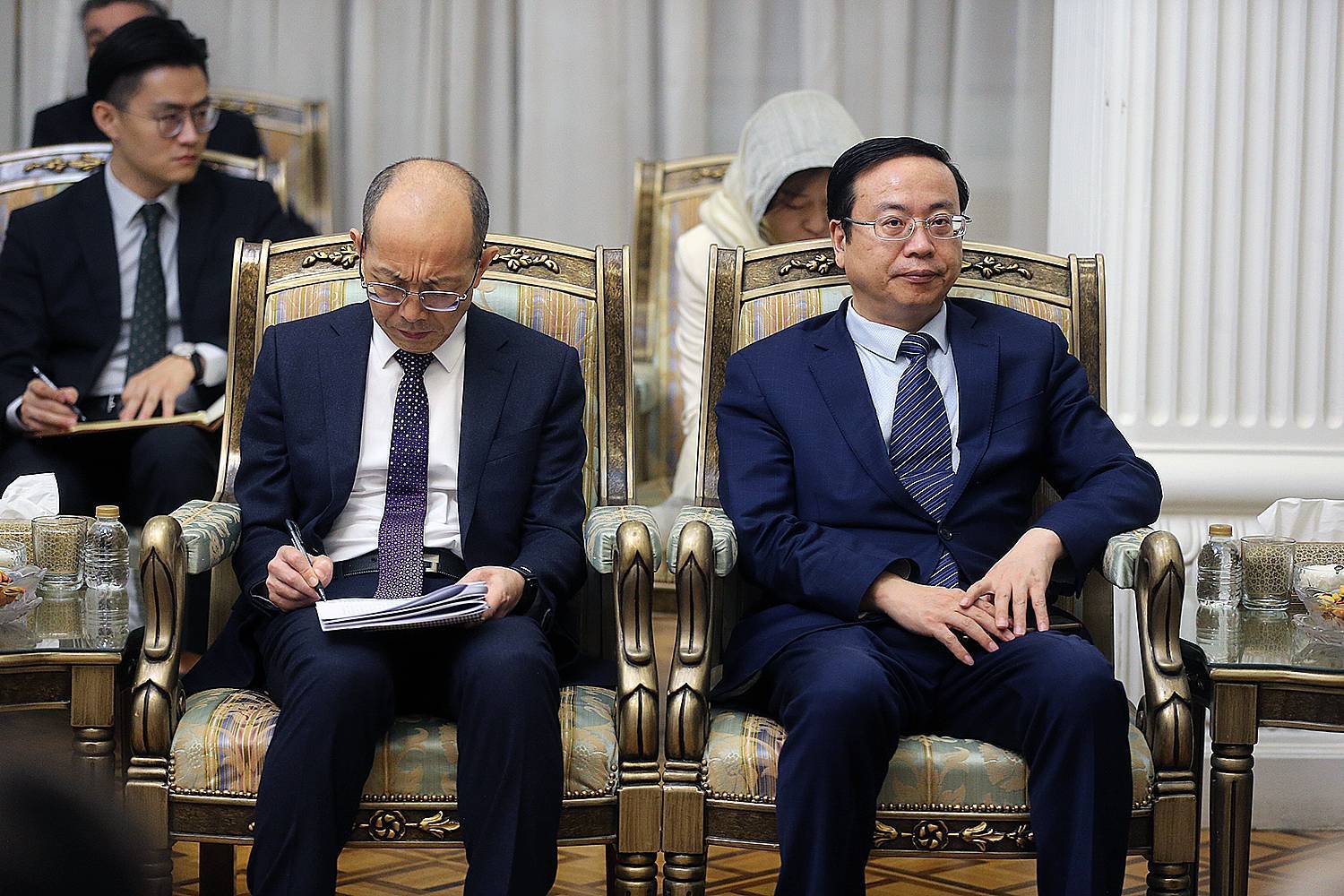 گزارش تصویری دیدار دبیر مجمع تشخیص مصلحت نظام با وزیر ارتباطات بین المللی چین/14 آذر 1402