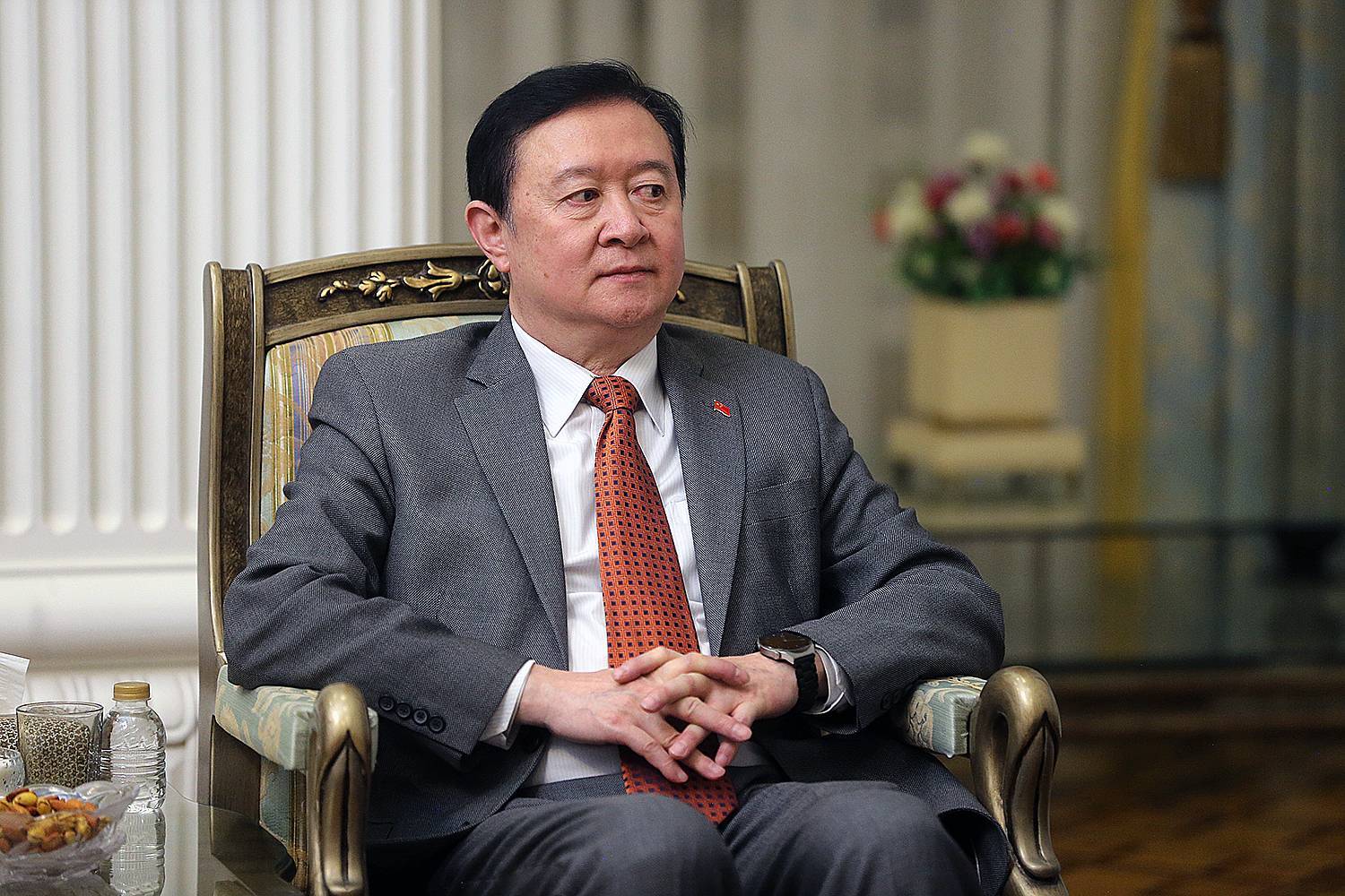 گزارش تصویری دیدار دبیر مجمع تشخیص مصلحت نظام با وزیر ارتباطات بین المللی چین/14 آذر 1402