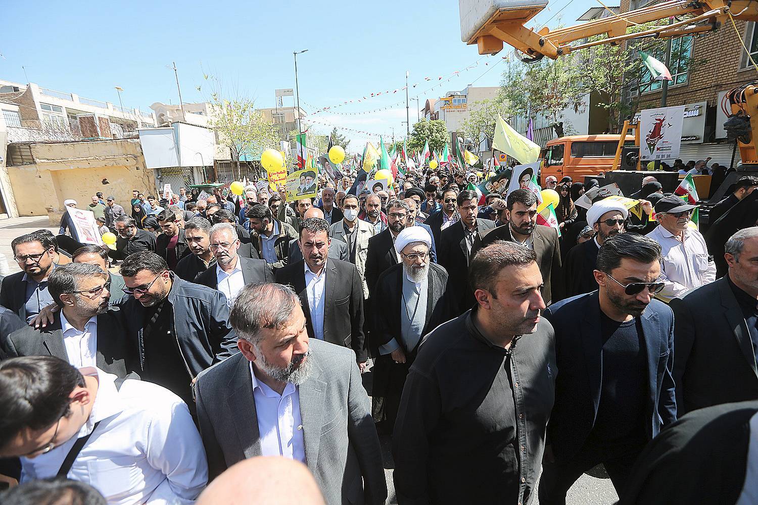 گزارش تصویری حضور رییس مجمع تشخیص مصلحت نظام در راهپیمایی روز جهانی قدس در شهر مقدس قم /17 فروردین 1403