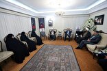 دیدار آیت‌الله آملی لاریجانی با خانواده سردار شهید سلامی